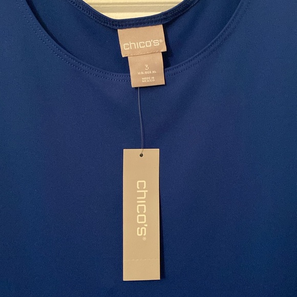 Brand new CHICOs essential blue top - Picture 2 of 3